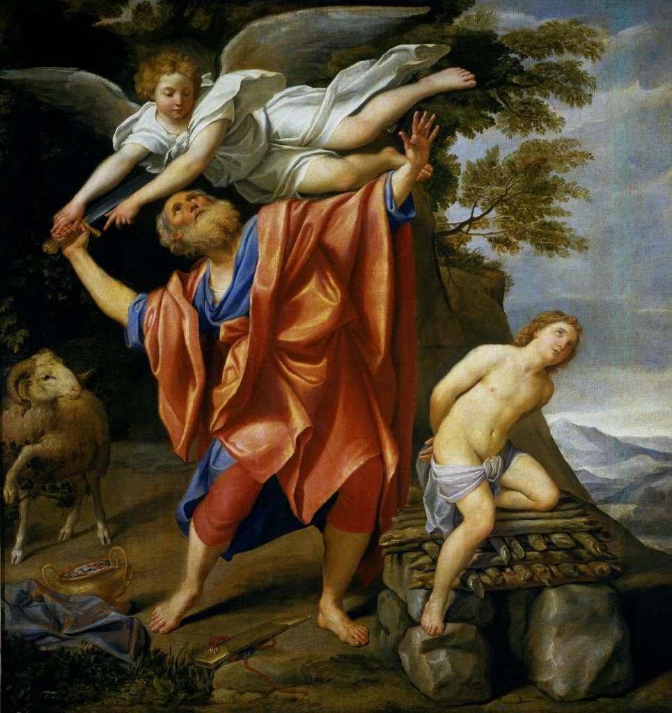 Blog - Abraham's sacrifice and God's provision - sheep - Domenichino en wikipedia org (2)